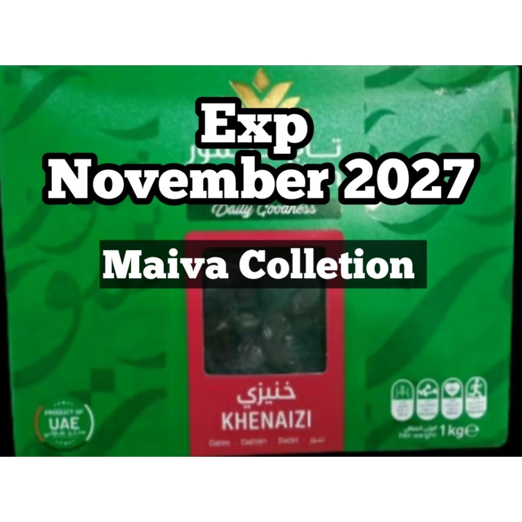Baru Exp NOVEMBER 2027 KURMA DATE CROWN KHENAIZI 1KG/KURMA KHENAIZI 1KG/Khenaizi 1KG