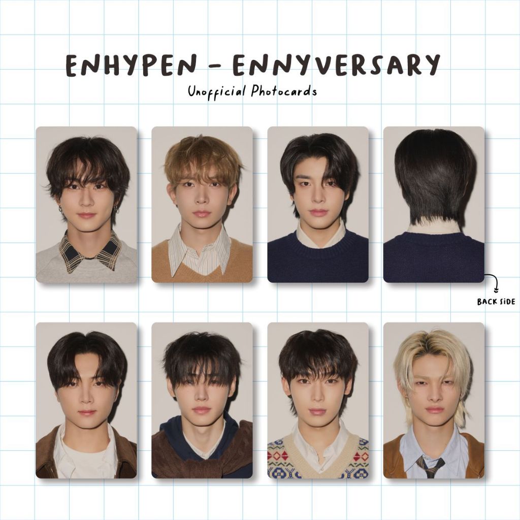 Photocard Enhypen Anniversary All Member 2 Sisi Unofficial