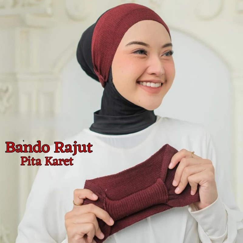 Ciput Pita Rajut / Bandana Pita Rajut / Headband Pita Rajut
