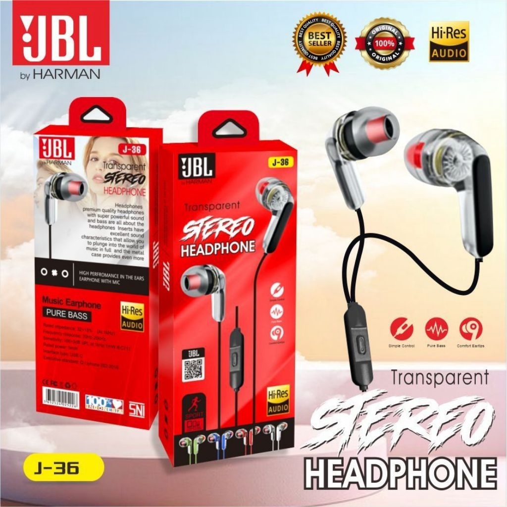 HF Headset Premium Ori JBL J - 36