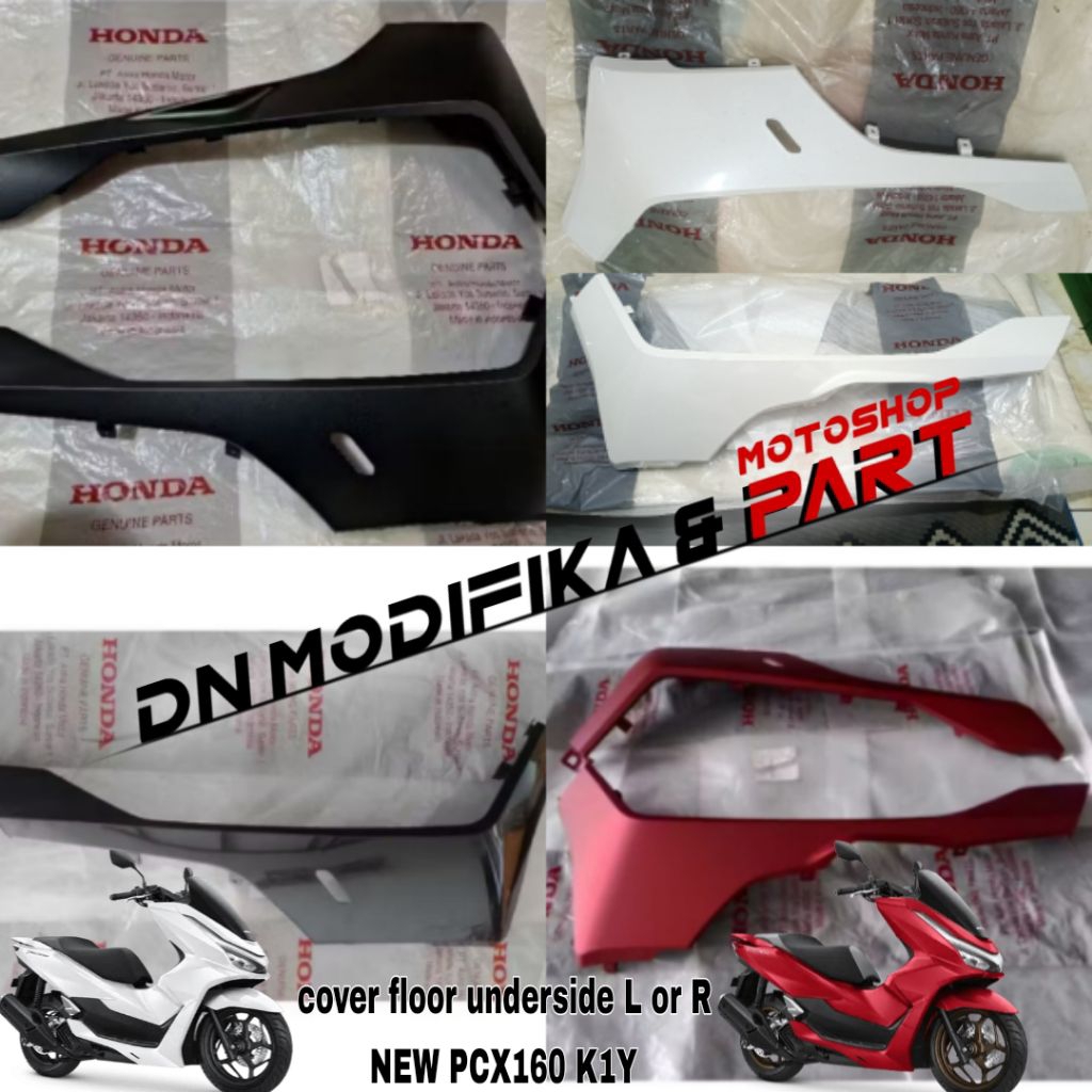 Cover Floor side pcx160 New 2025 K1Y 64431K1YDC0ZY under side Body Bawah L or R Honda PCX 160 K1ZV