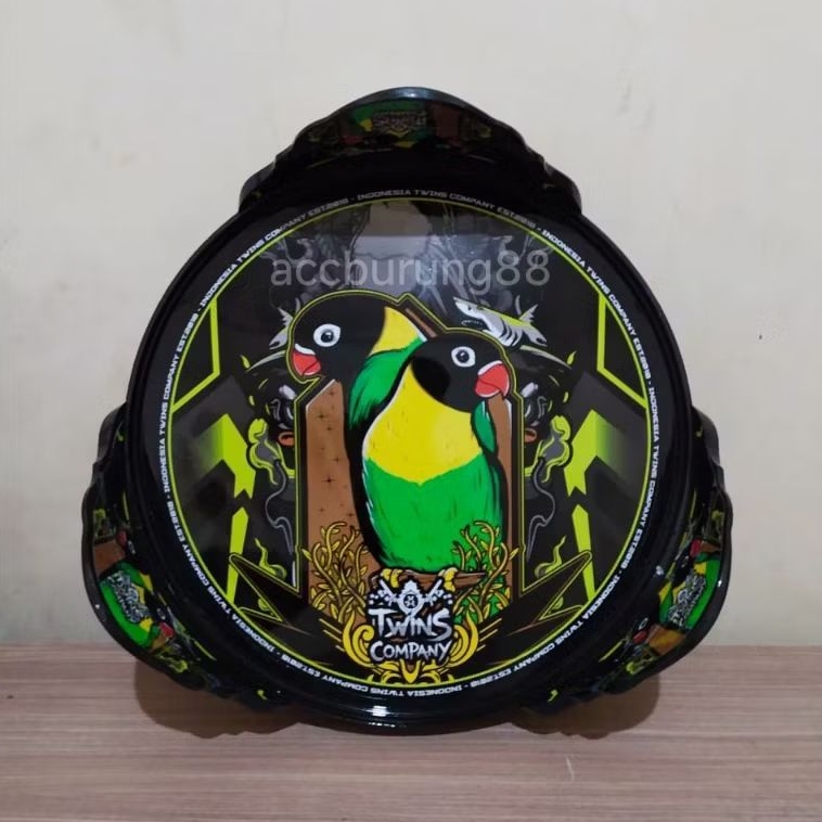 TEBOK SANGKAR LOVEBIRD PVC DECAL DIAMETER 33