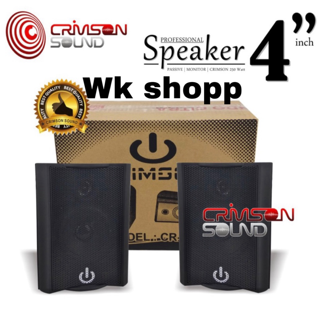 Speaker Pasif 4 Inch CRIMSON CR 402 Speaker Monitor 2 Way