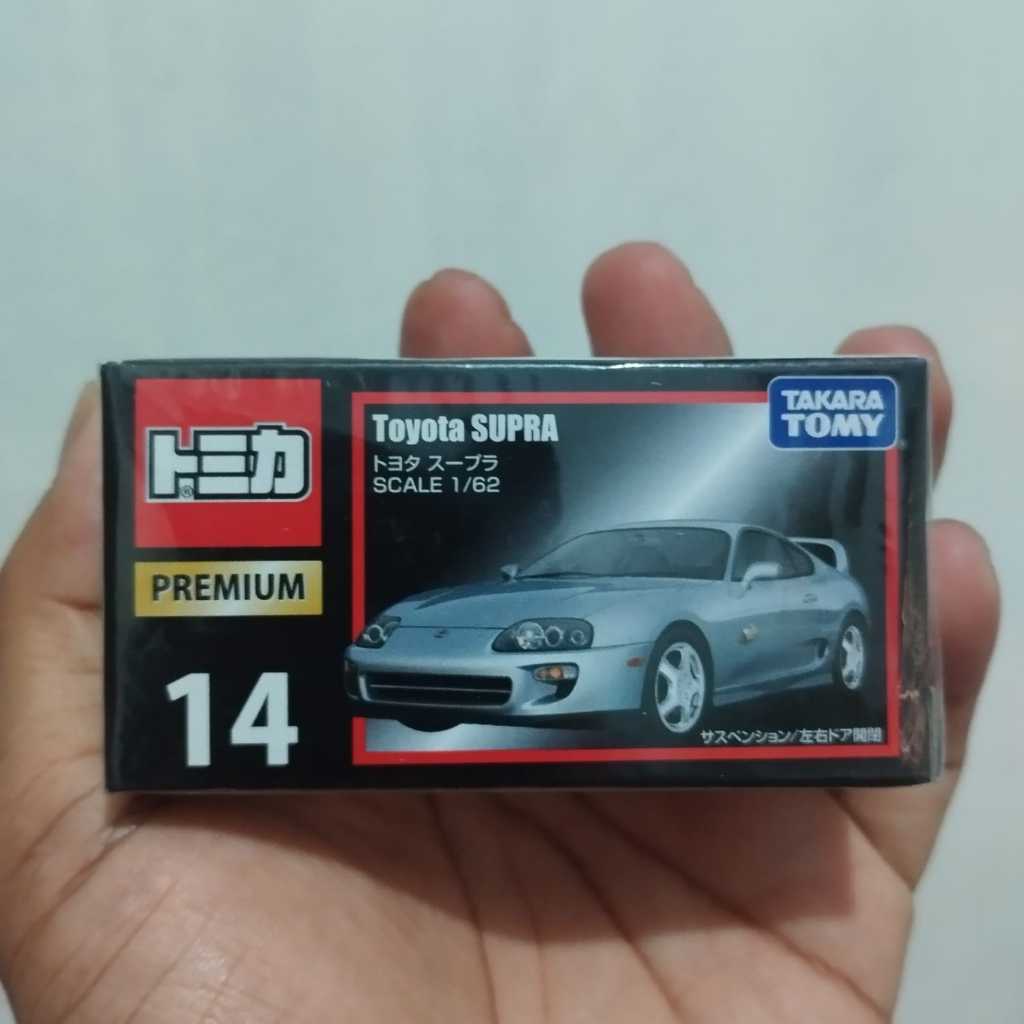 Tomica Pemium no 14 Toyota Supra Takara Tomy Diecast mobil