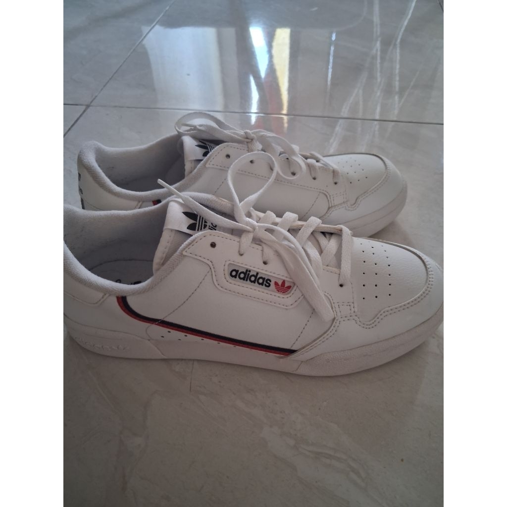 adidas white continental 80