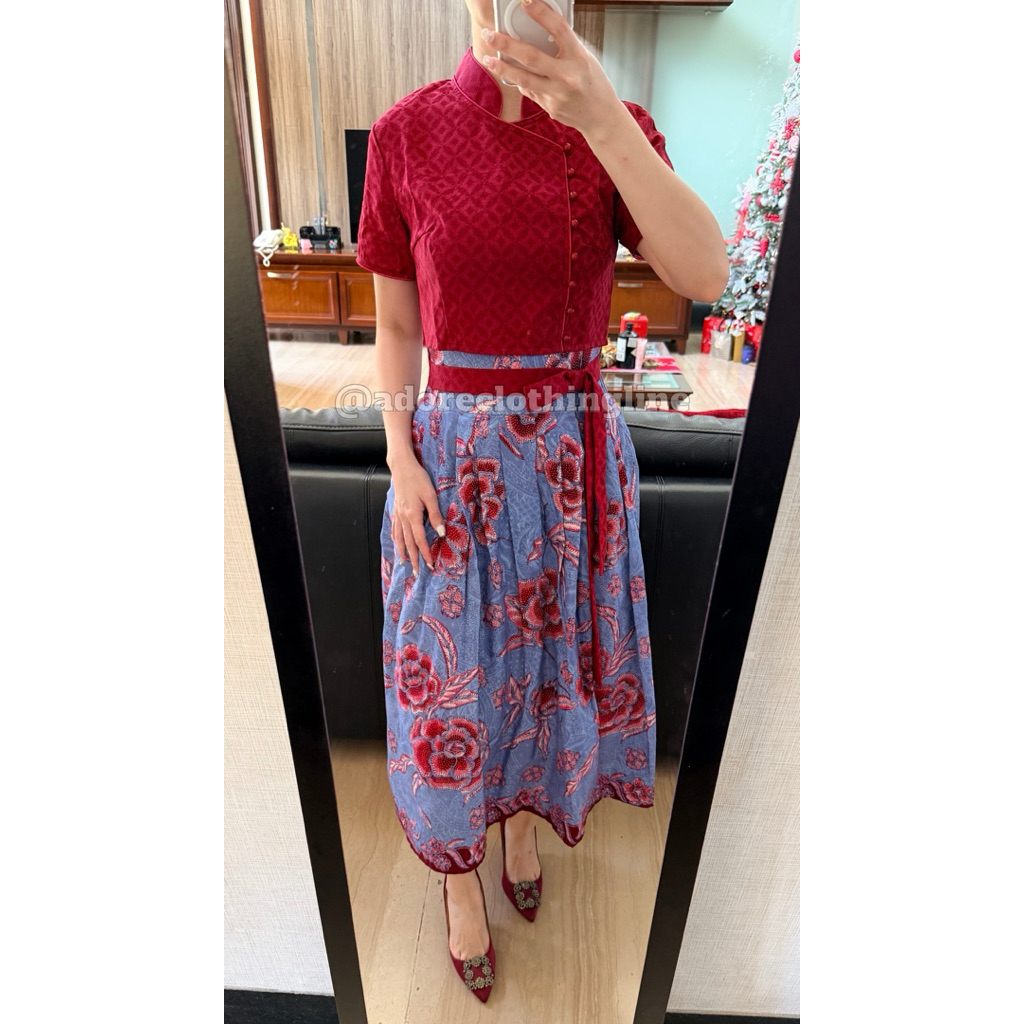 Setelan Rok Flare Batik Encim - Adore