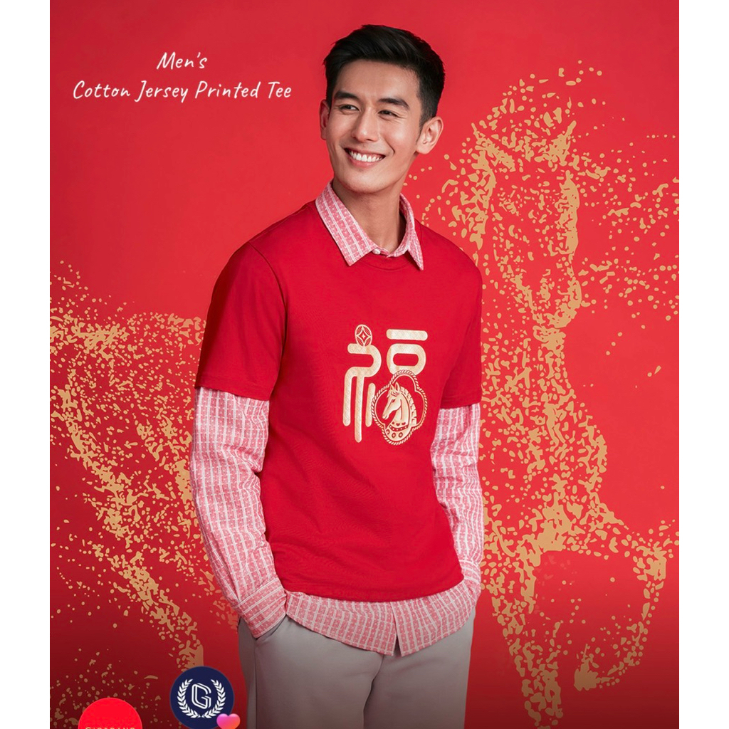 Giordano Tee Man Giordano Red CNY size S M L XL XXL from 499k Lunar