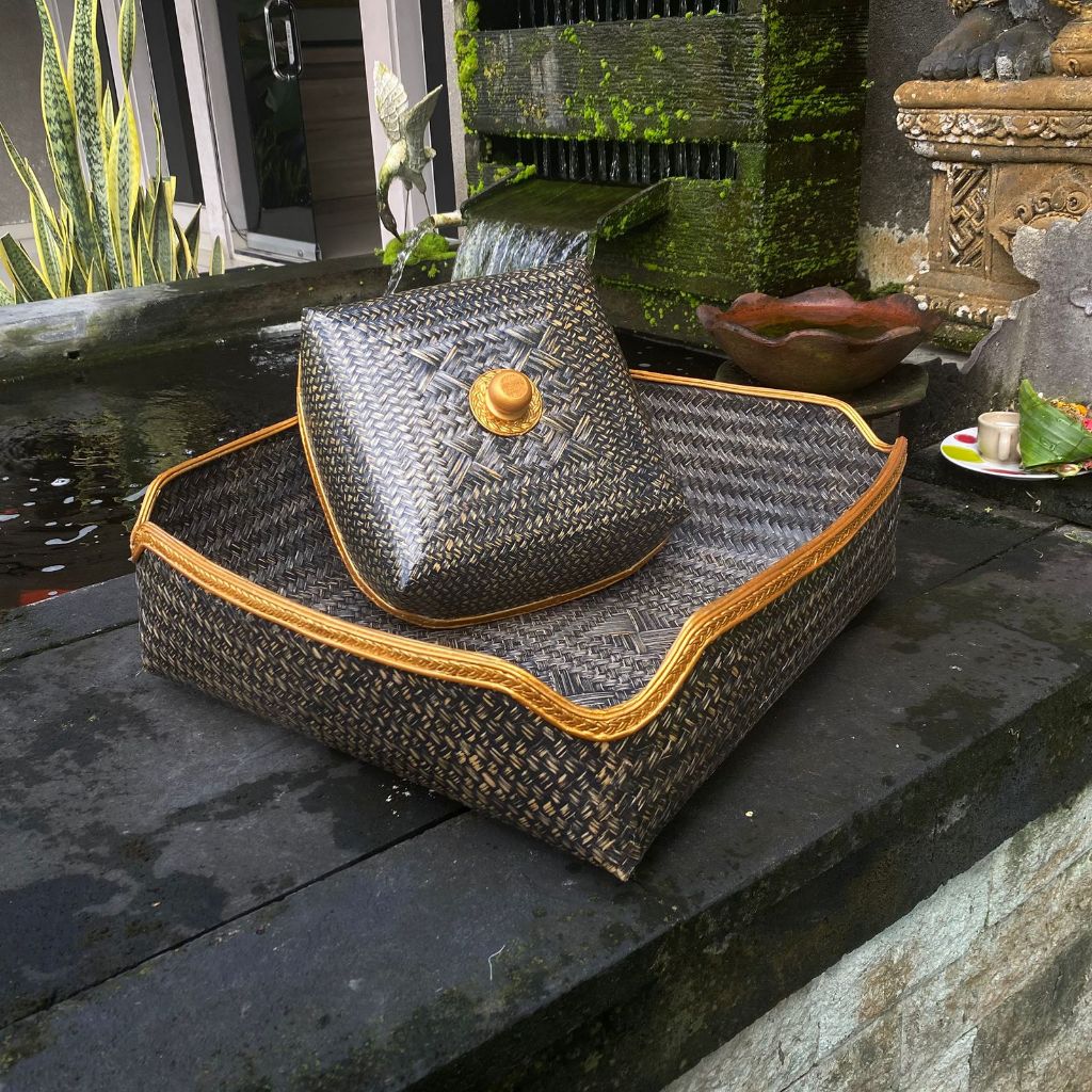 Decocraft Bali - Kepe Bambu Wash Premium (40 cm) – Wadah Serbaguna dengan Tutup/Saab