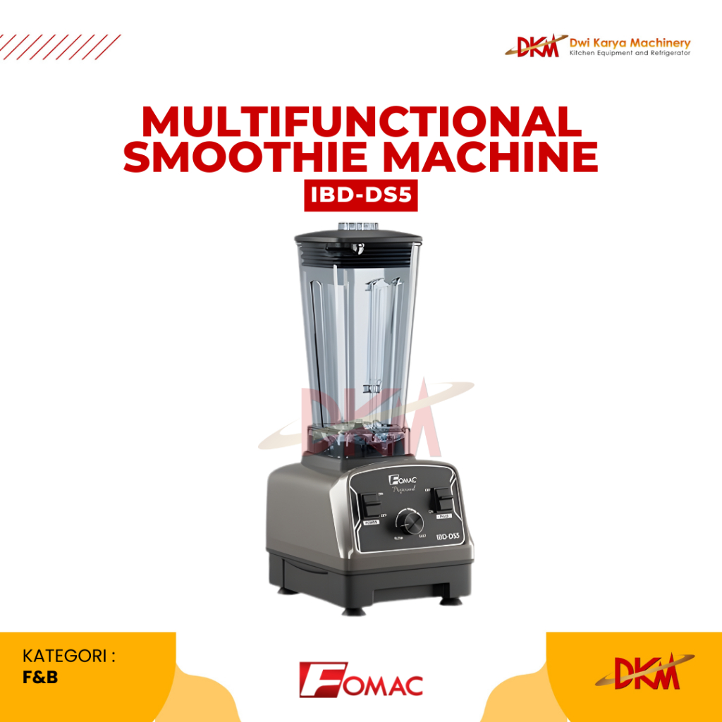 FOMAC Multifunctional Smoothie Machine 6in1 IBD-DS5 – Blender Komersial Mesin Smoothie & Jus