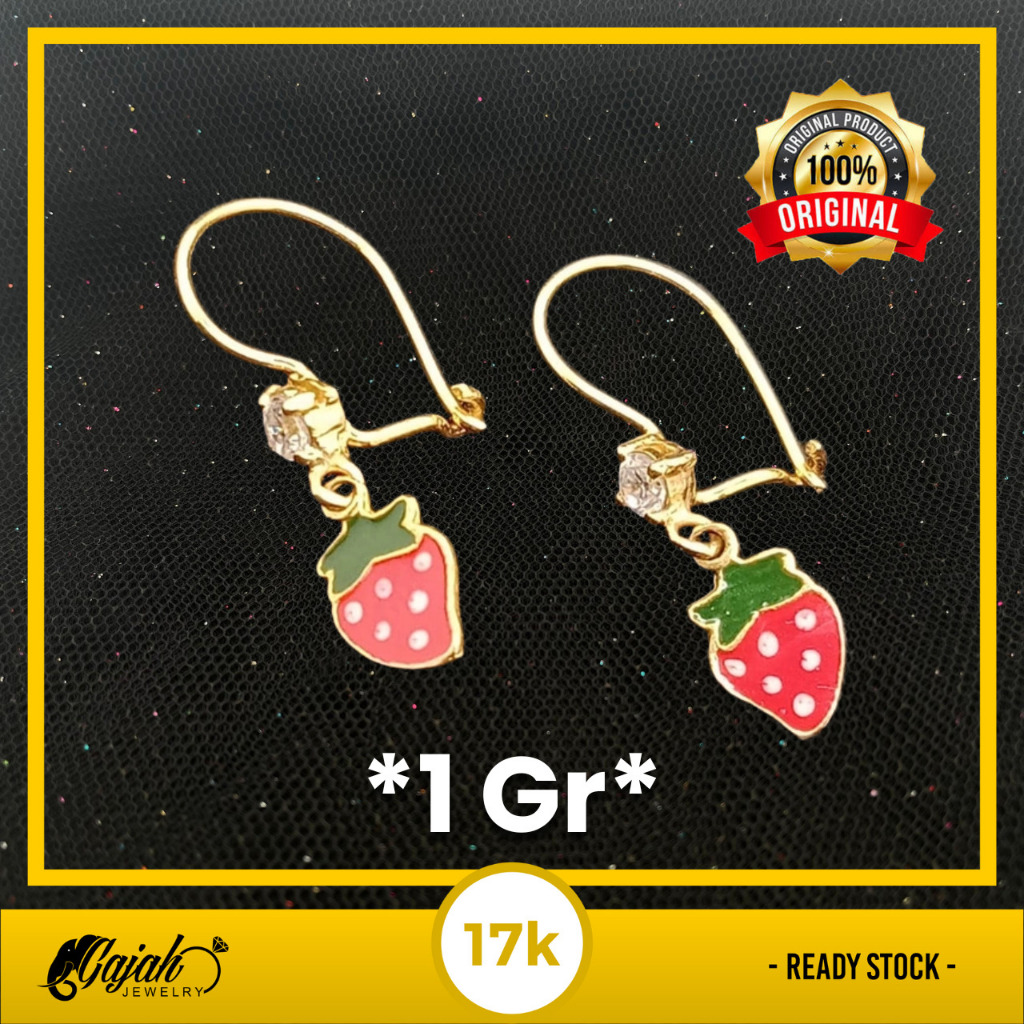 Anting Emas 17K - Toko Emas Gajah - 1 Gram 1034
