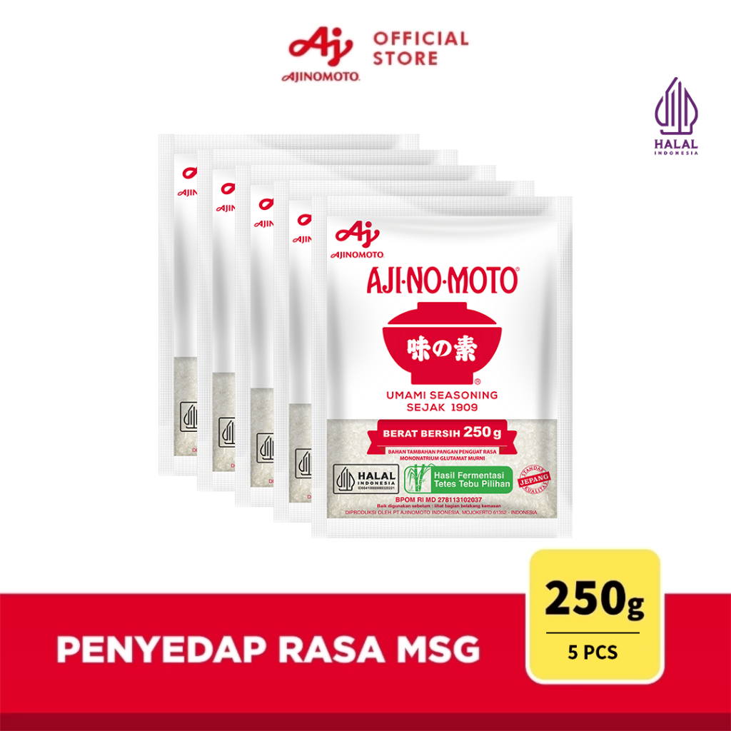 AJI-NO-MOTO® Penyedap Rasa MSG Ajinomoto 250g (5 pcs)