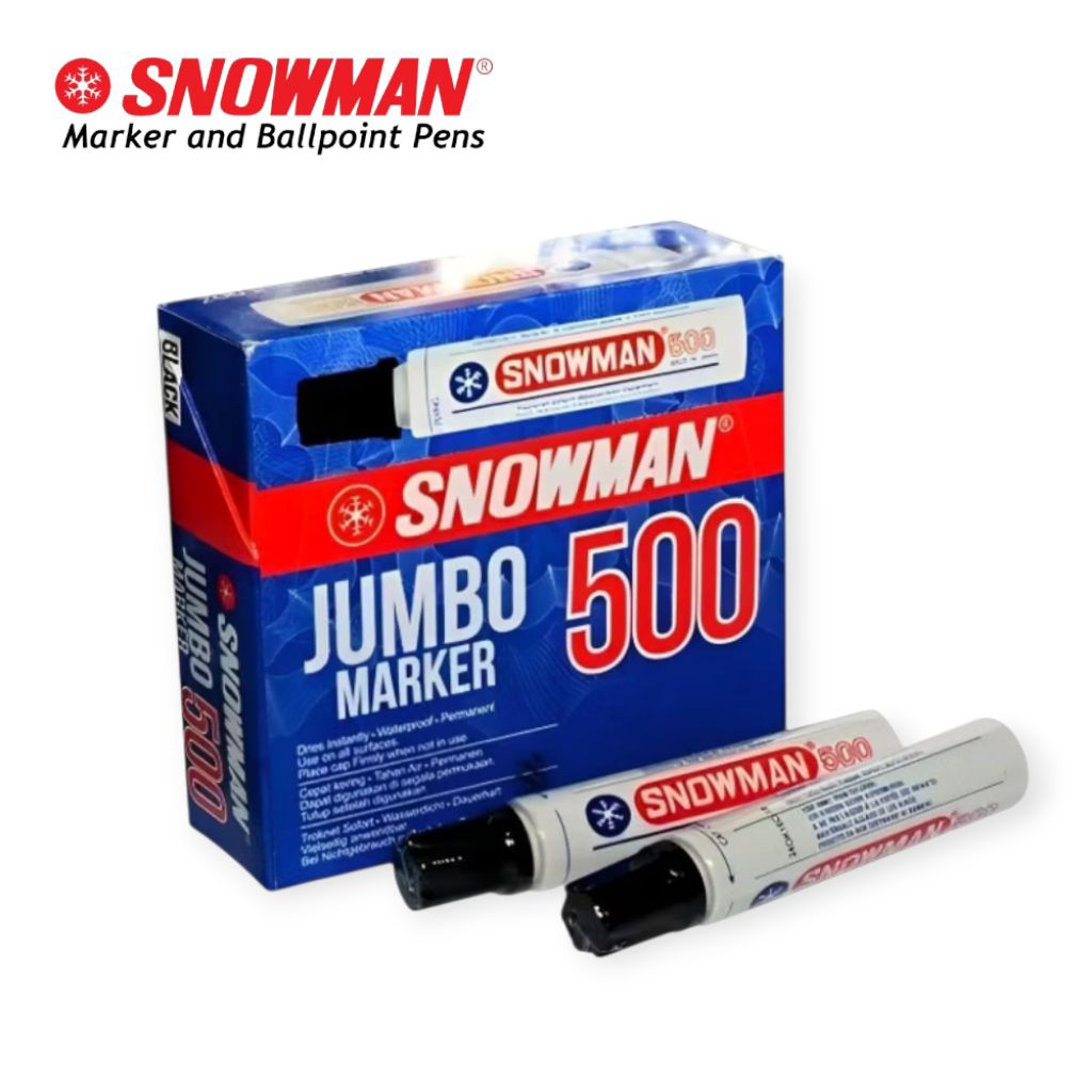 SNOWMAN J-500 SPIDOL JUMBO PERMANEN (1LUSIN)