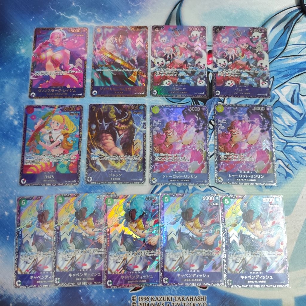 One Piece Bundle 13 Flagship Cards Mihawk Reiju dengan banyak bonus PROMO original