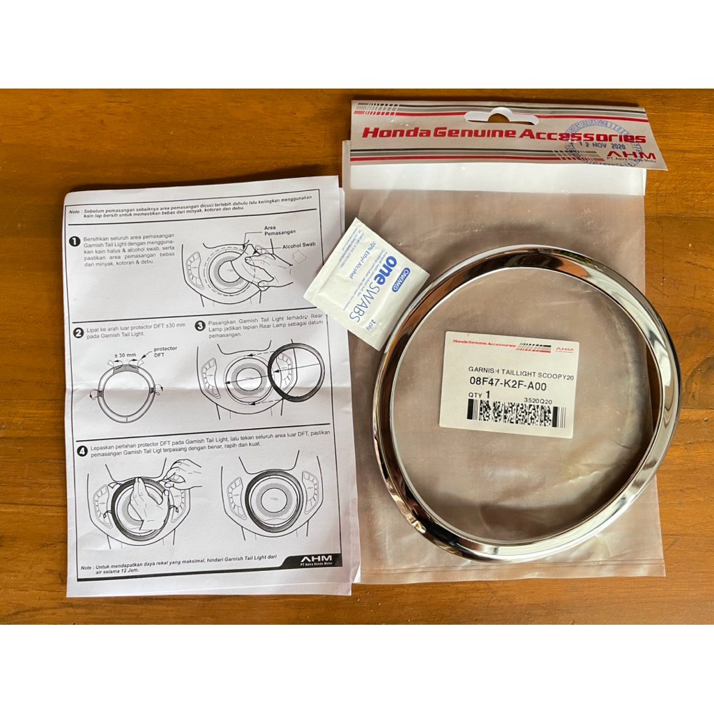 08F47-K2F-A00 GARN TAILLIGHT SCOOPY20 AHM ACCESORIES GARNISH SCOOPY 2021 2022 2023 2024 Garnish Tail