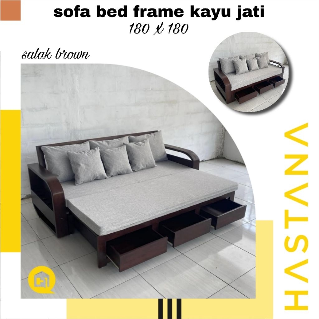 sofa bed kayu jati sofa bed minimalis kayu jati