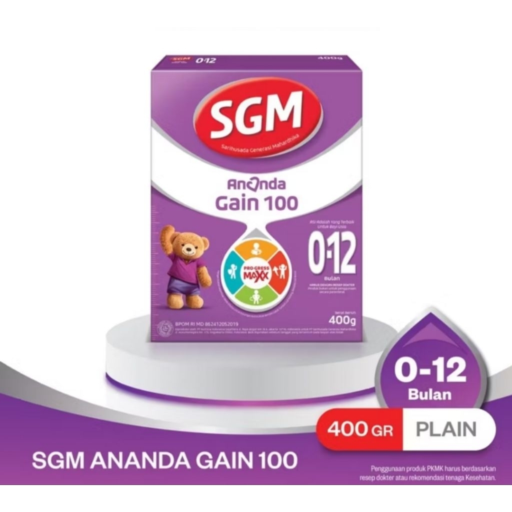 SGM ANANDA GAIN 100 0-12 bulan 400gram