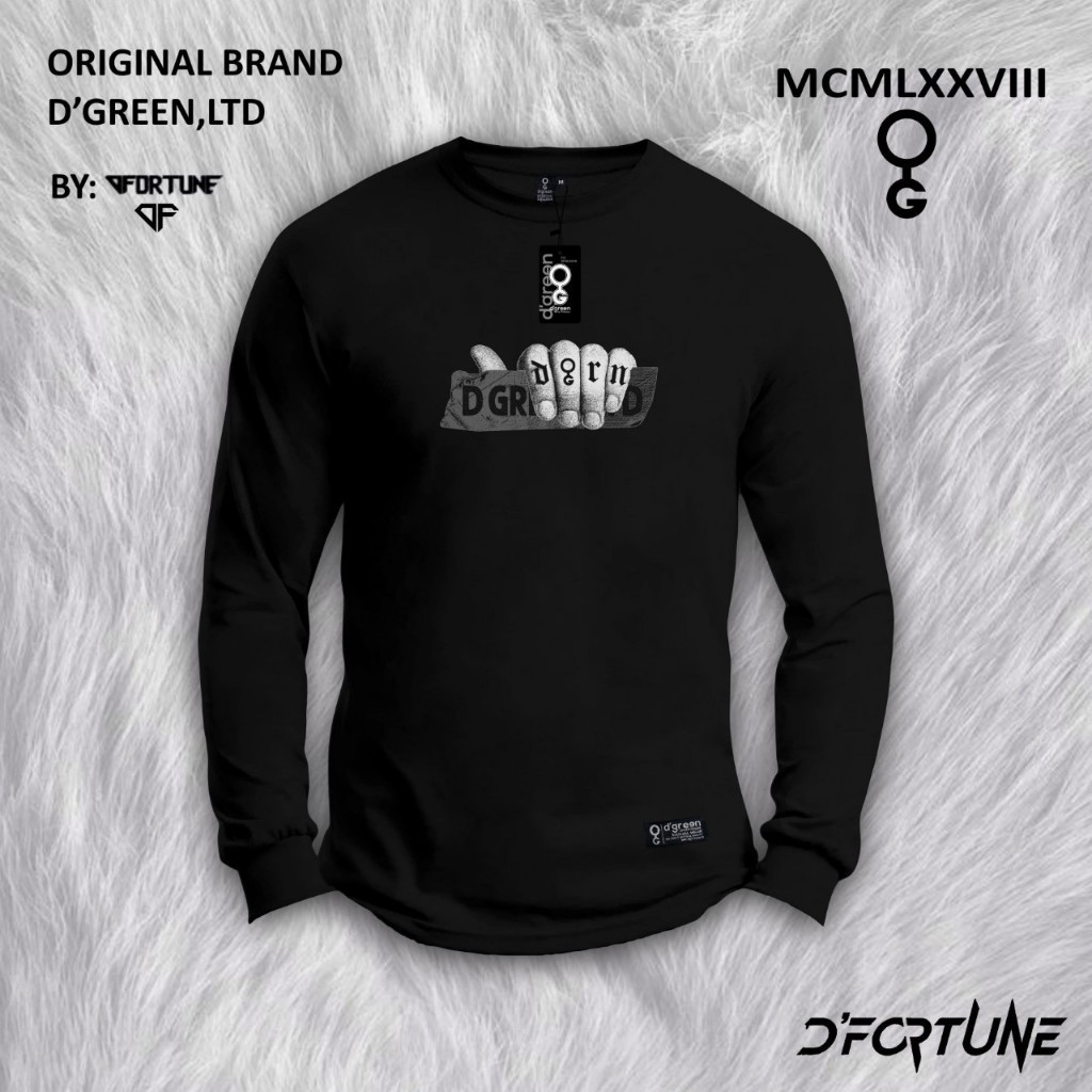 Kaos distro lengan pajang katun combed 30s kaos distro bahan tebal katun combed 30s