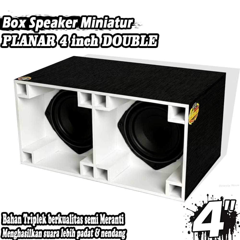 Box Speaker Miniatur 4 Inch PUTIH