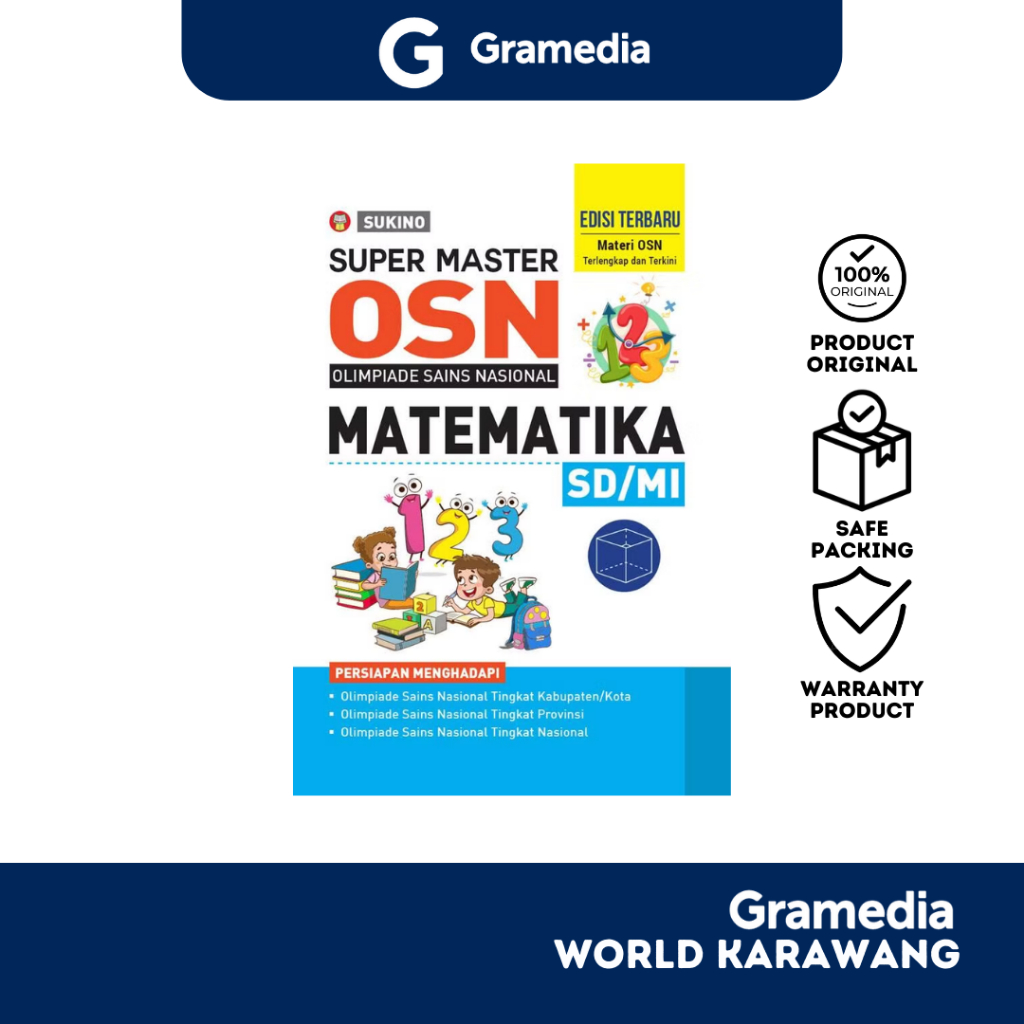 Gramedia Karawang - Buku Sekolah - Super Master OSN Matematika SD/MI - Sukino