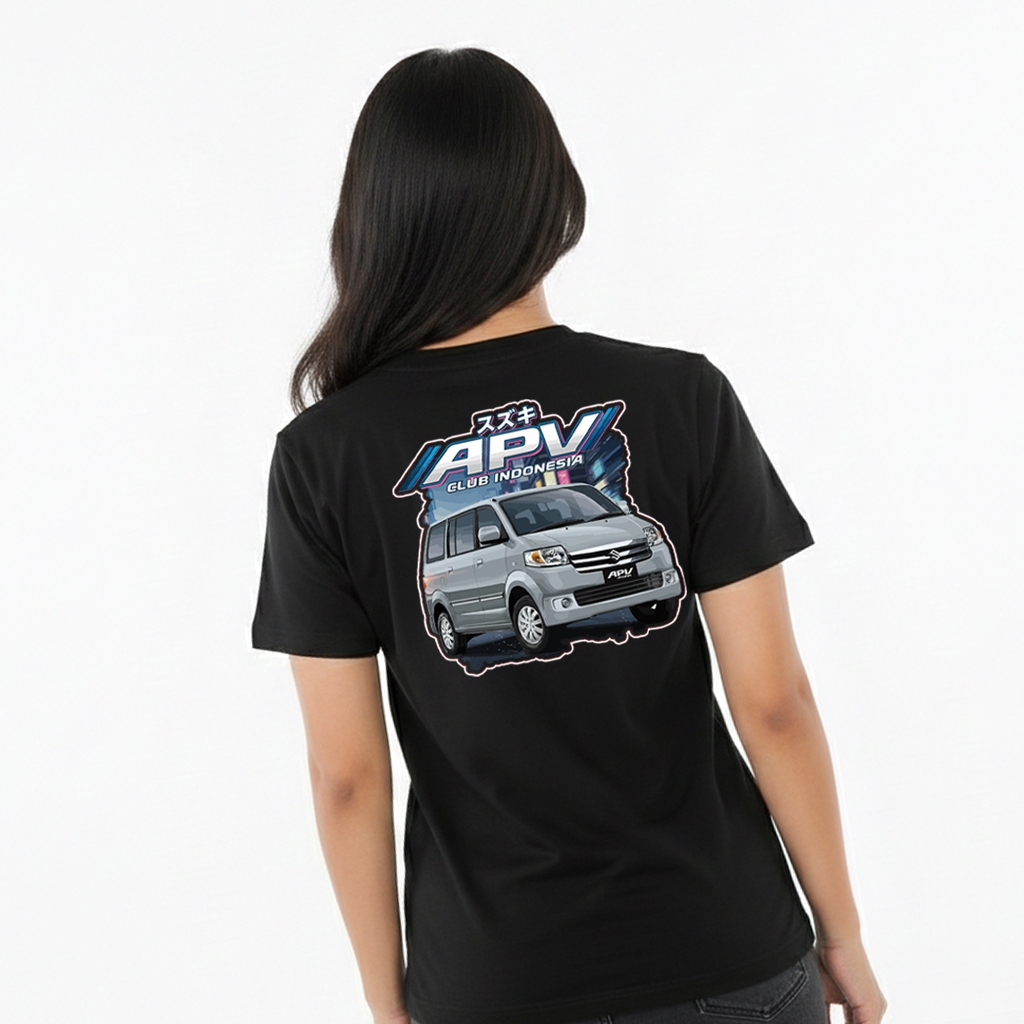 APV CLUB INDONESIA - Kaos Merchandise Community Club Unisex Lengan Pendek By LKMTV