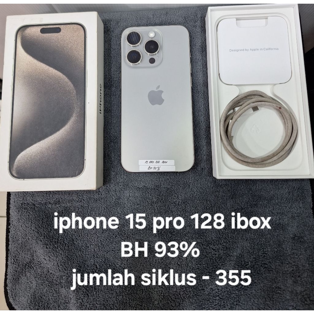 iphone 15 pro 128GB  second ibox