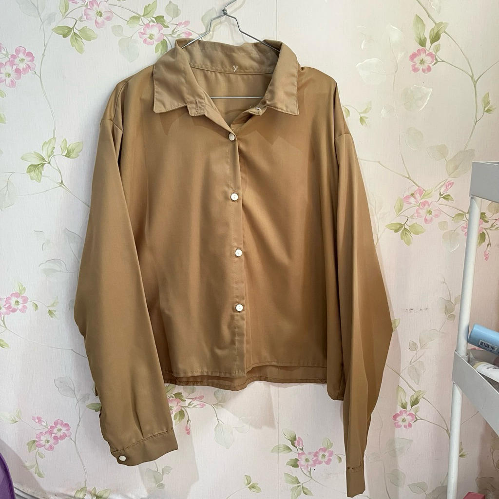 kemeja coklat merk yoowol.id