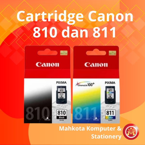 Cartridge Canon 810 Black Hitam 811 Color Warna