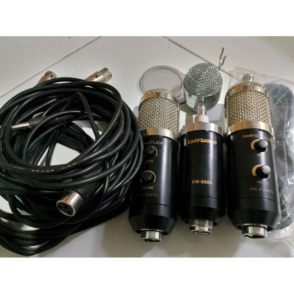 3 pcs Mic Condenser bekas.