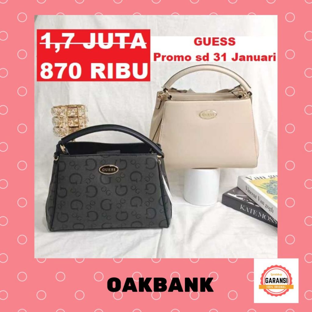 Tas Guess seri OAKBANK satchel bag 100% Original Store
