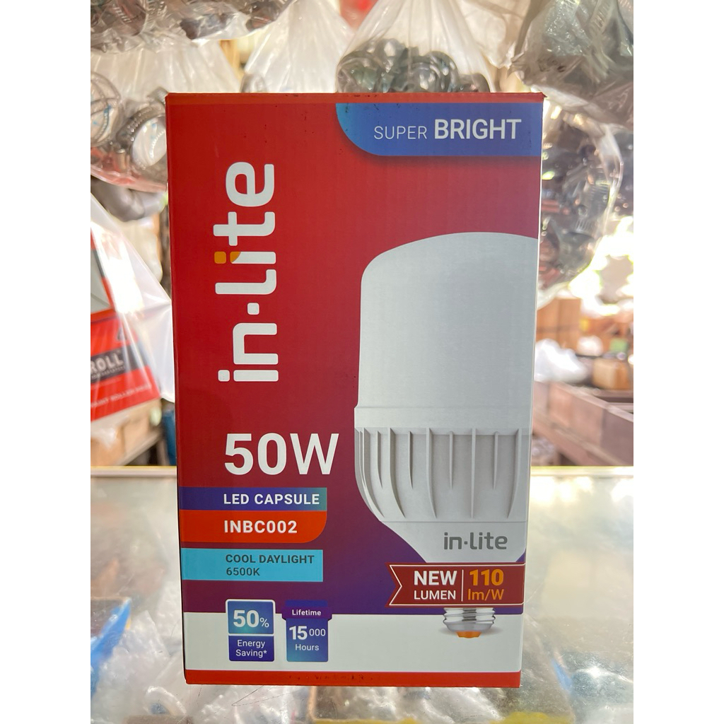 Lampu LED In-Lite 50 Watt Hemat Listrik - Lampu Rumah / Toko