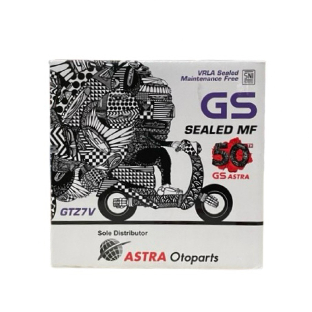 Aki GS ASTRA GTZ7V | Aki Kering NMAX, PCX, AEROX, YAMAHA LEXI
