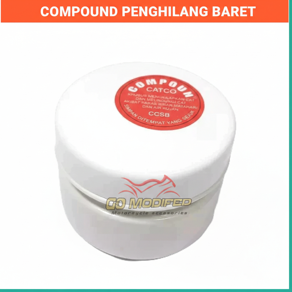 Kompon Putih Penghilang Baret Compound Poles Gosok Penghilang Goresan Body Motor Mobil