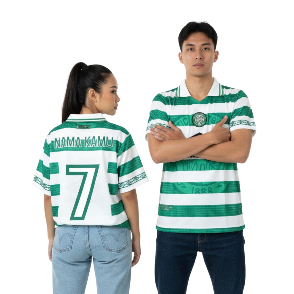 Jersey Retro Cltc Home 1998 1999 Baju Bola Vintage Hijau Putih Jti Store srjersey