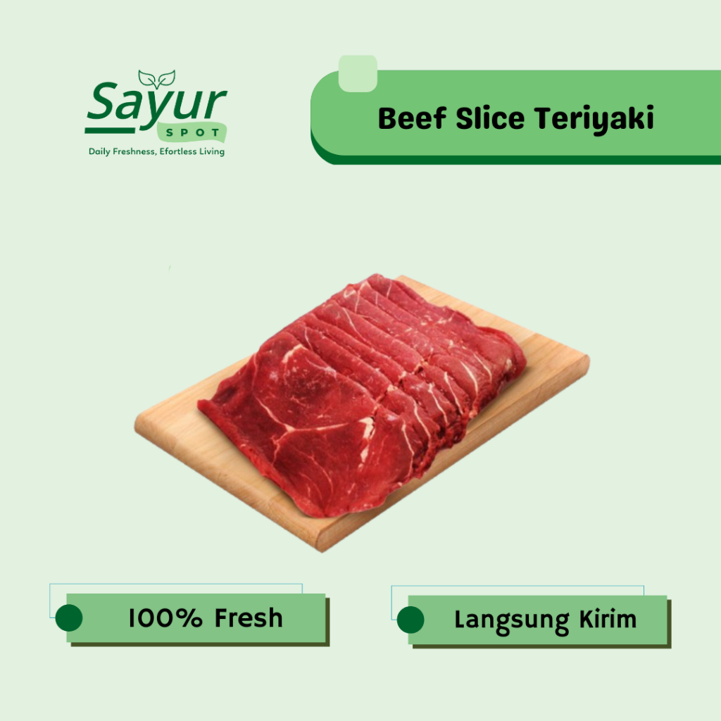 Beef Slice Teriyaki  / Daging Slice Tanpa Lemak 250gr | Sayur Spot Bekasi