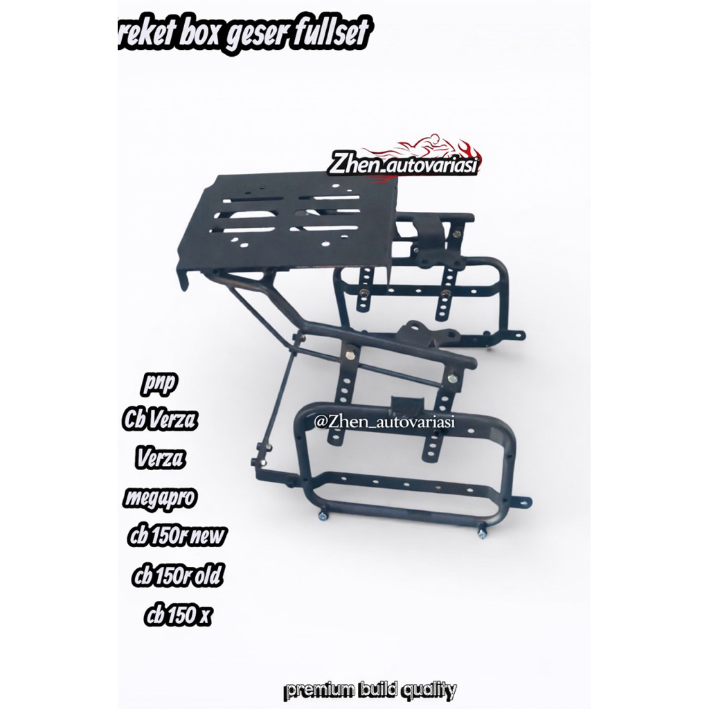 Breket Box Cb150x ,cb150r ,Verza ,Megapro Lengkap Belakang & Samping