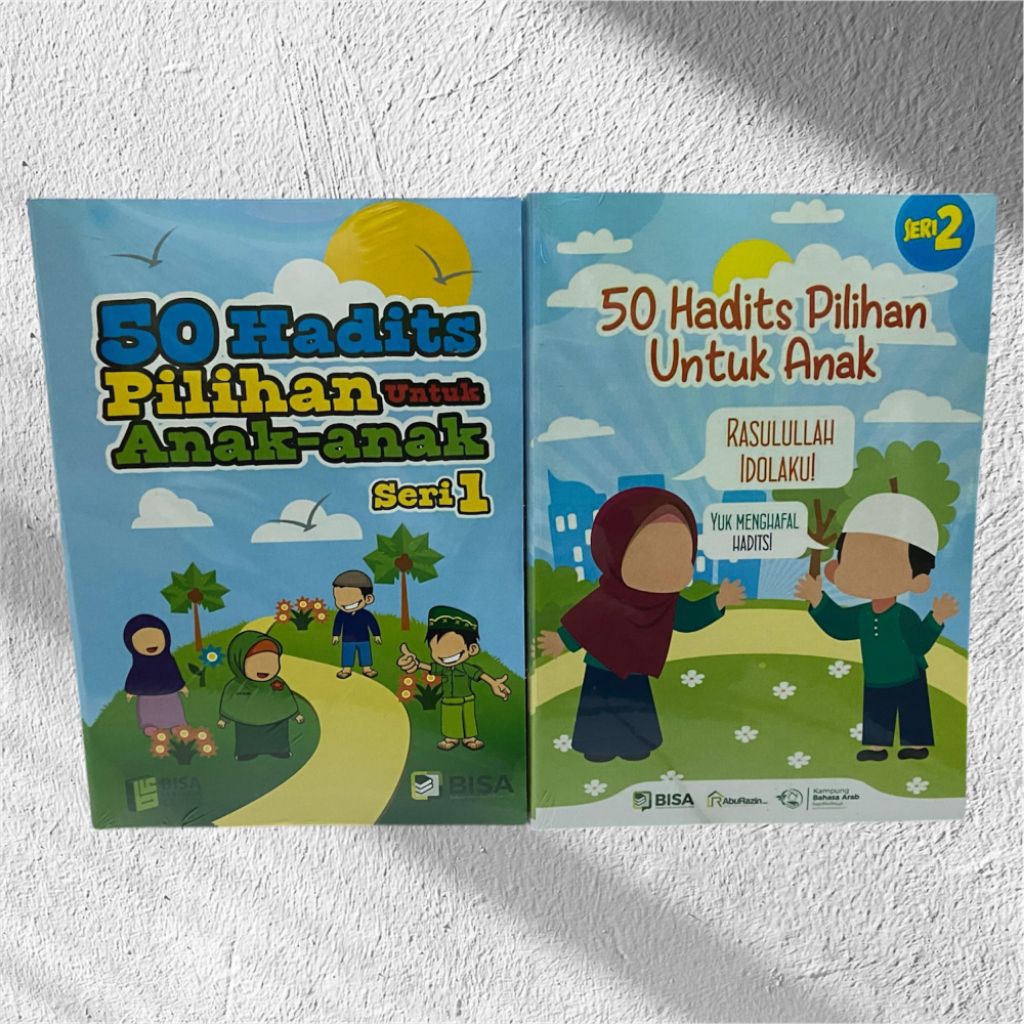 Buku 50 Hadits Pilihan Untuk Anak-anak Seri 1 dan Seri 2 Paket 2 Buku Edisi Ilustrasi Animasi