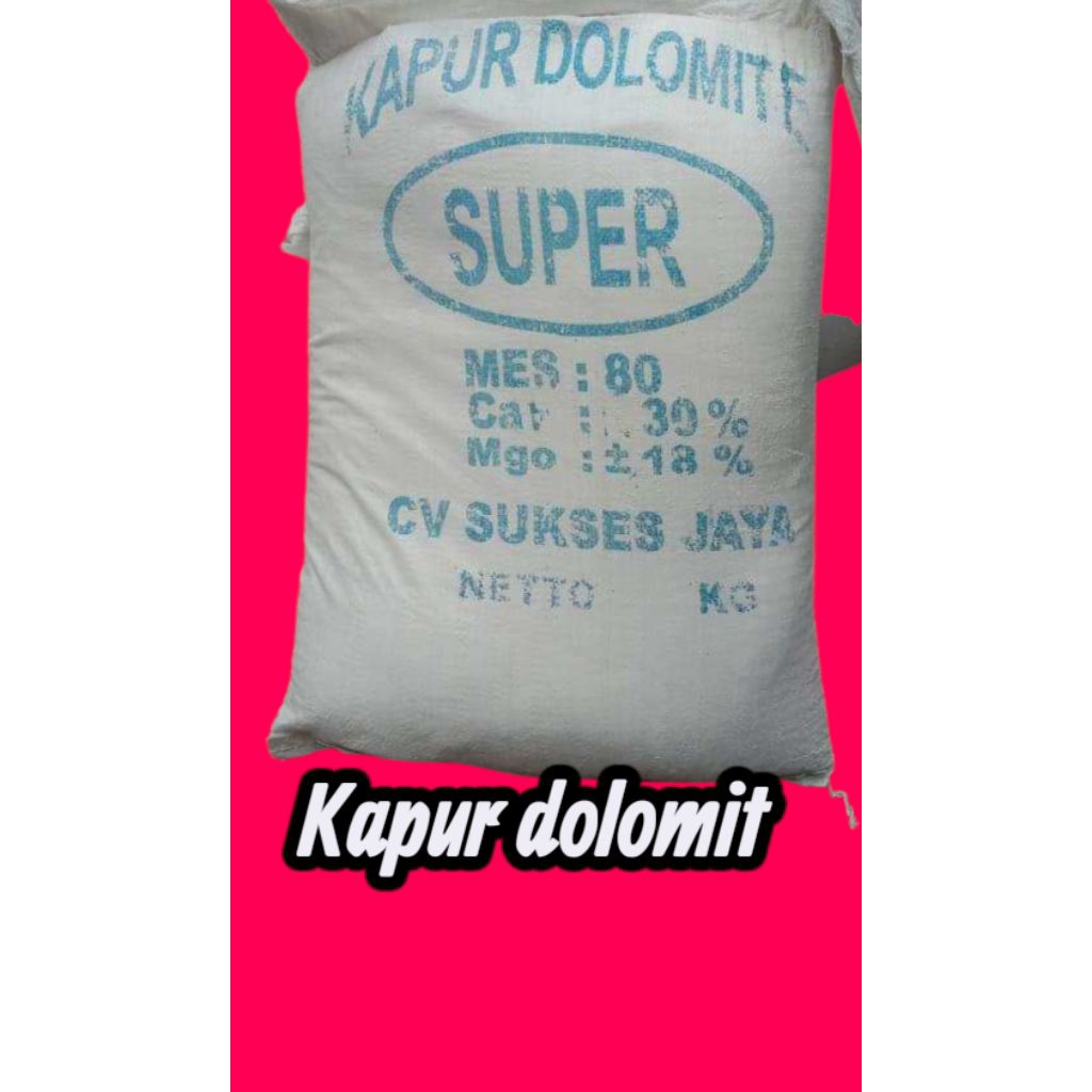 Kapur Dolomit 5kg Pupuk Kapur Pertanian Dolomite