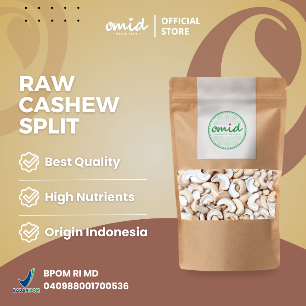Cashew Split Raw | Kacang Mede / Mete Mentah Pecah | 500gr
