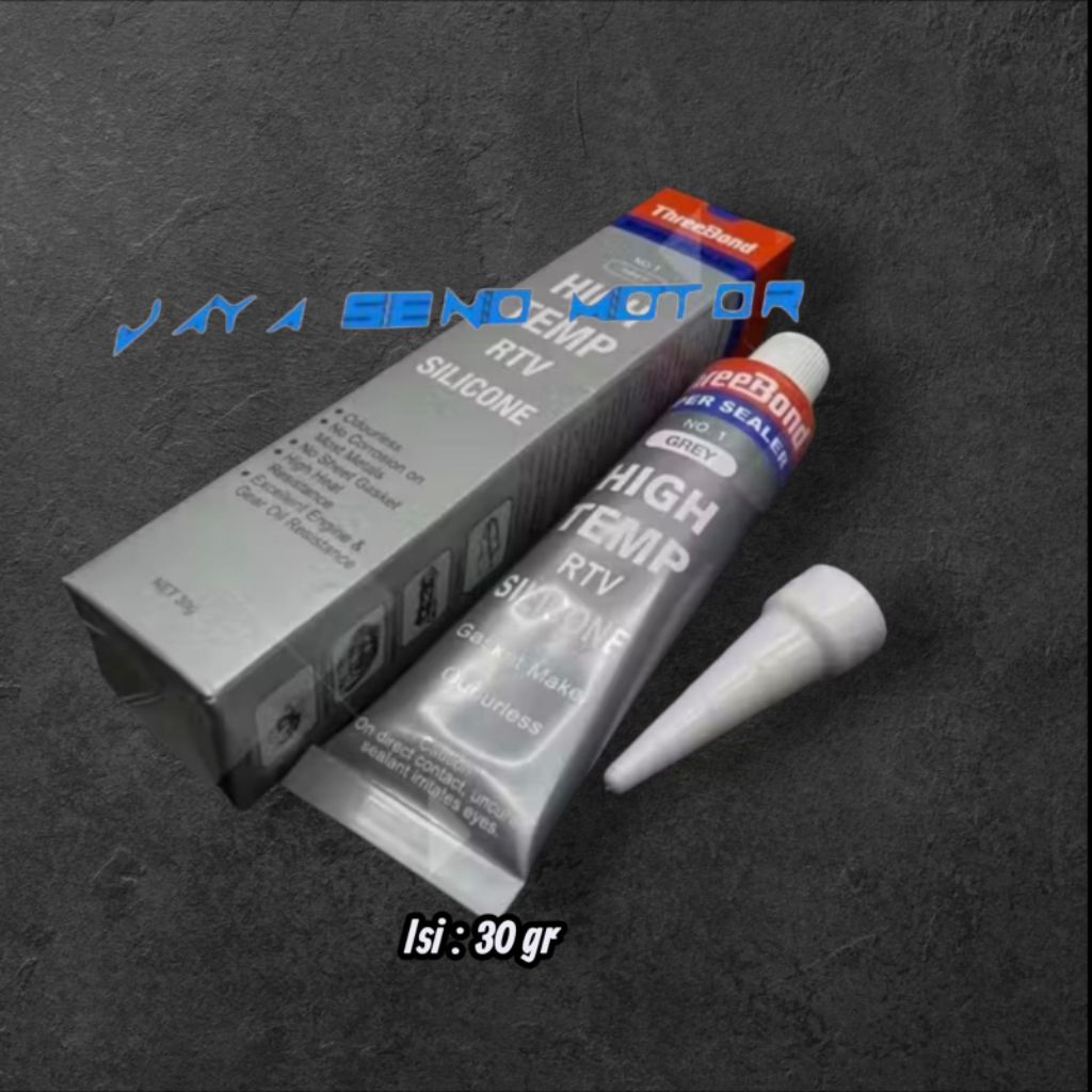 Lem Threebond SUPER SEALER NO.1 HIGH Temp RTV Silicone Grey ( Abu Abu ) 30gr lem paking motor