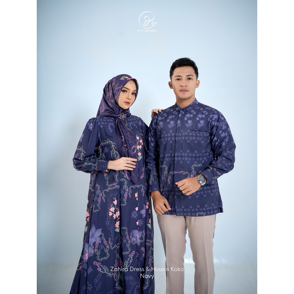 DYN CLOTHINGLINE ZAHIRA DRESS & HUSEIN KOKO/ COUPLE SET RAYA SERIES