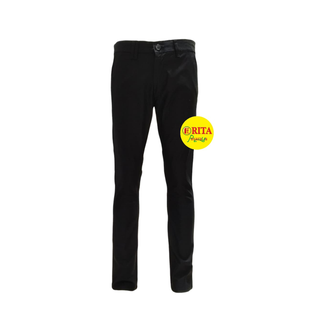 Celana Panjang Black Topten Slimfit Pria Dewasa - RITA