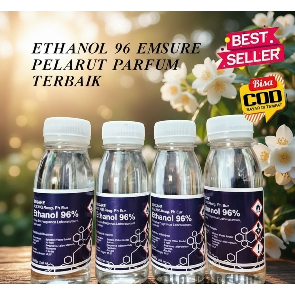 Ethanol 96% 100 Gram - Premium Quality, Aroma Lembut, Campuran Parfum Spray Terbaik