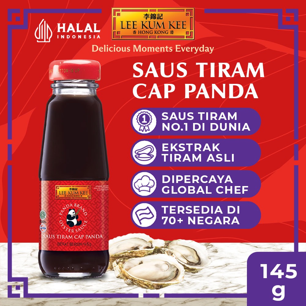 LEE KUM KEE Panda Oyster Sauce | Saus Tiram Panda 145gr & LEE KUM KEE Pure Sesame Oil | Minyak Wijen