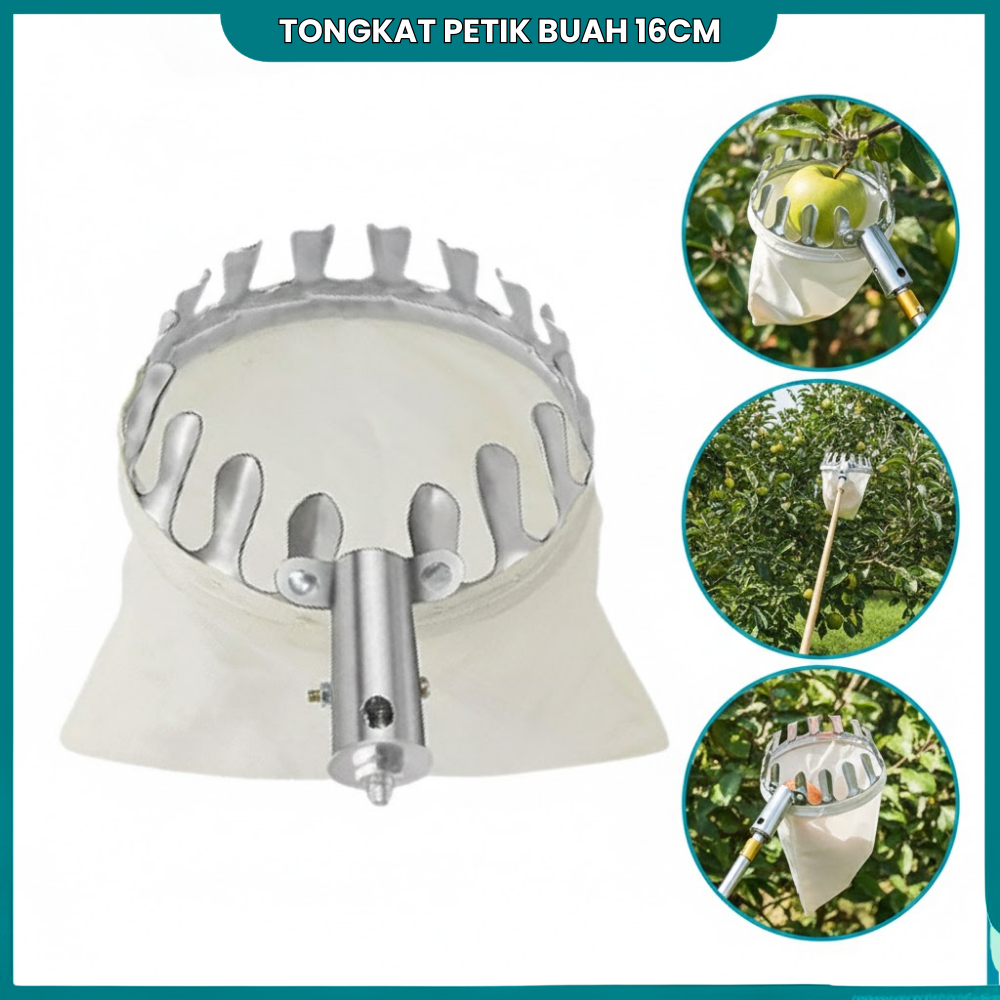 Keranjang Petik Buah Diameter 16cm Alat Pengait Petik Buah Tinggi Mangga Rambutan Jambu