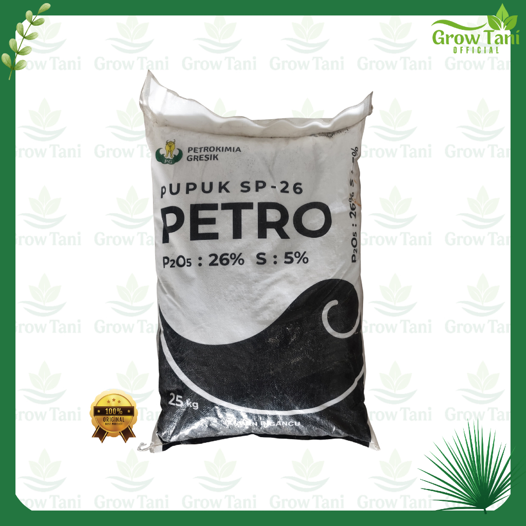 Petrokimia PUPUK SP 26 PETRO 25 Kg Kandungan Unsur Hara Makro P dan S untuk Pertumbuhan Tanaman Seha