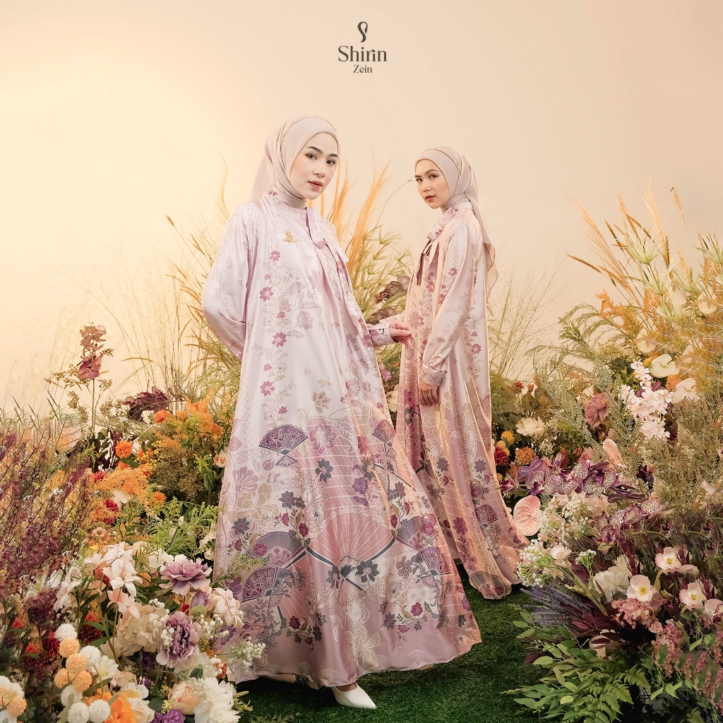 Gamis Dress Lebaran Terbaru 2026 dengan Bahan Sutra Lembut - Model Shirin Zein Series Pekalongan 1