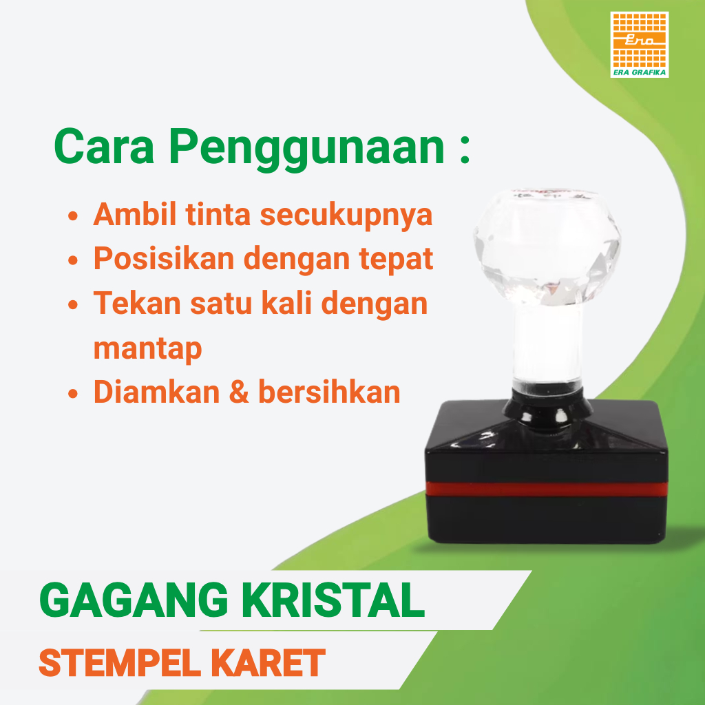 GAGANG KRISTAL STEMPEL WARNA/ FLASH+BUSA (PETAK)