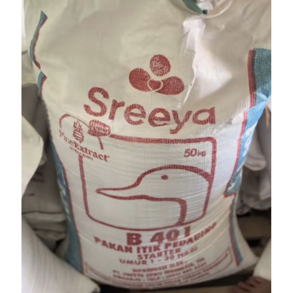 Sreeya b401 pakan bebek starter pedaging 1 kg