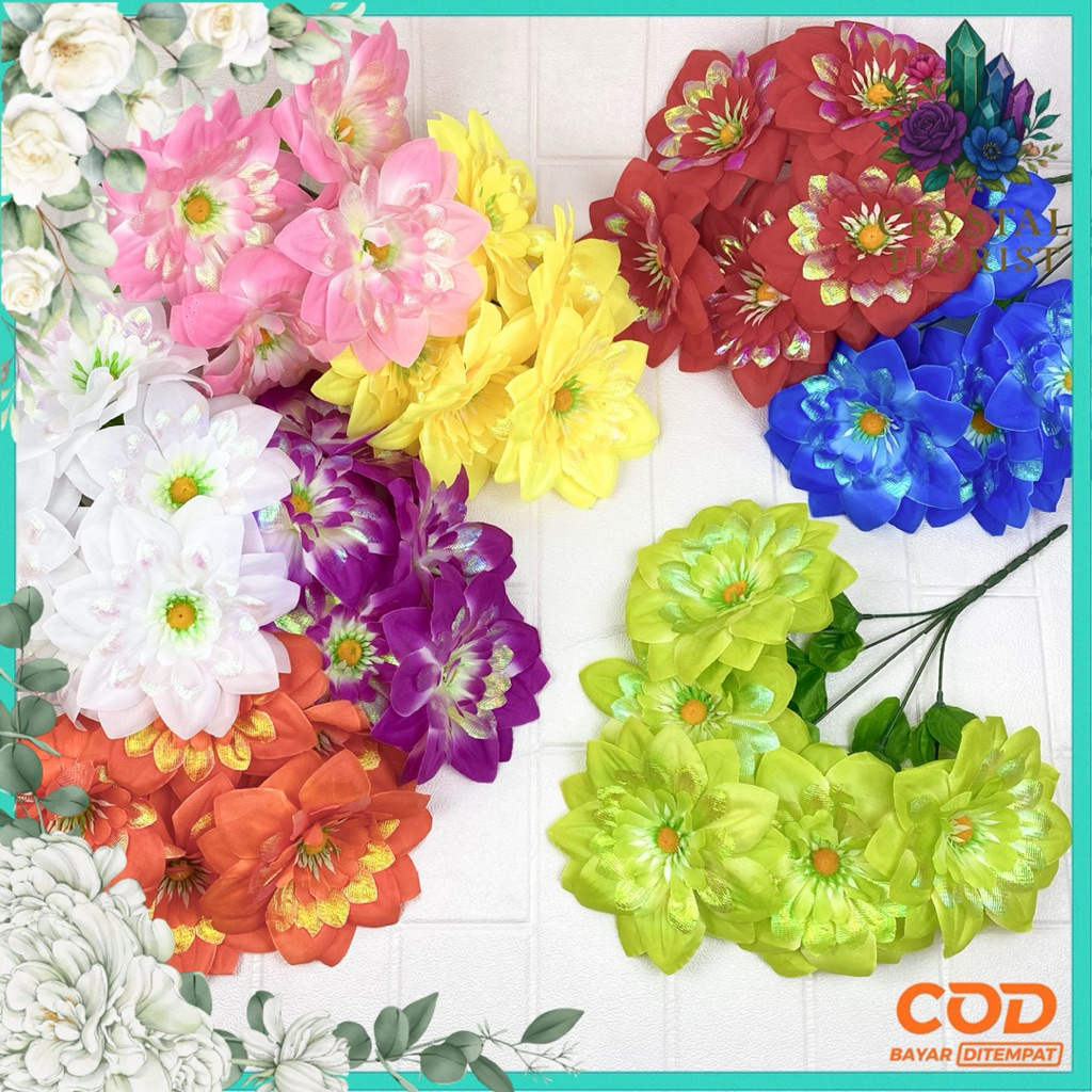 Bunga bintang artificial Bunga Artificial/Bunga Plastik/Bunga Dekorasi/Dekorasi Pernikahan/Pernikaha