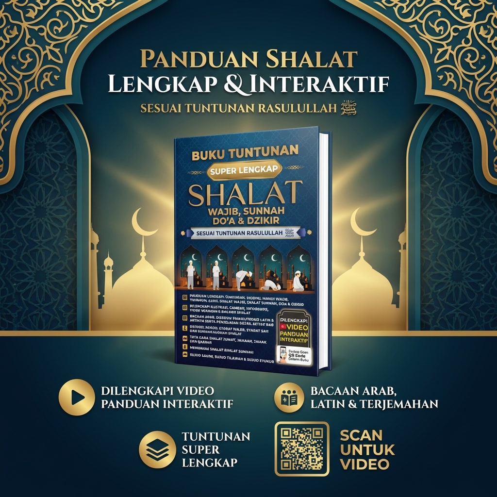 BUKU ORIGINAL BERWARNA - PANDUAN LENGKAP SHOLAT WAJIB, SUNAH DOA DAN DZIKIR